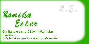 monika eiler business card